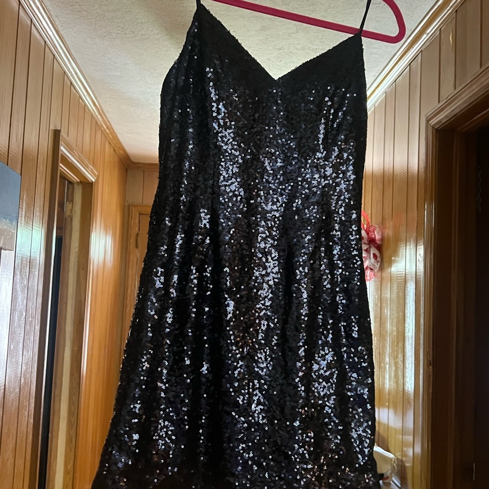 Jovani Black Sequin Prom Dress